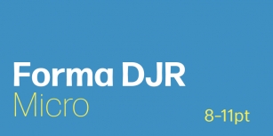 Forma DJR Micro Font Download