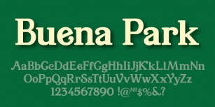 Buena Park JF Font Download