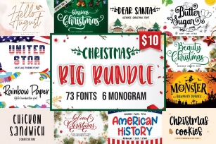 Christmas Big Bundle Font Download