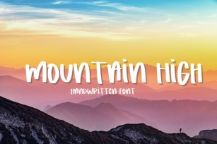 Mountain High Handwritten Font Download