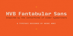 MVB Fantabular Sans Font Download