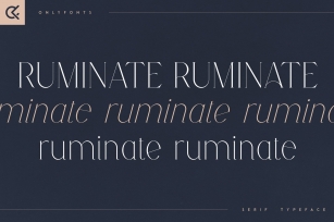 Ruminate Font Download