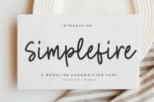 Simplefire Monoline Handwritten Font Download