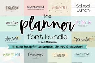 The Planner Bundle Font Download