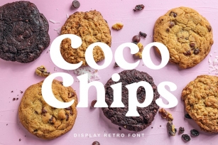 Choco Chips | Retro Display Font Download