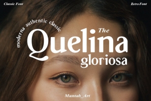 Quelina Gloriosa | Retro Sans Serif Font Download