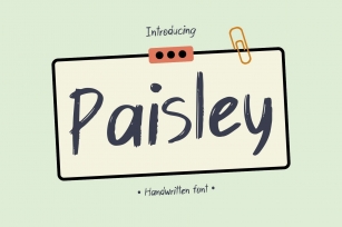 Paisley Font Download