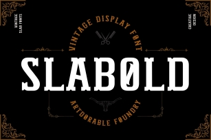 Slabold- Slab Vintage Font Download