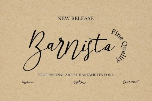 Barnista - Script Font Font Download