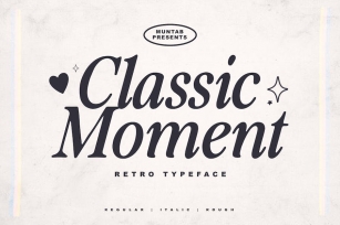 Classic Moment | Retro Typeface Font Download