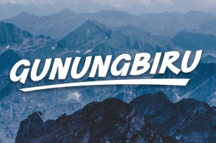 Gunungbiru - Sans Serif Font Font Download