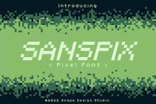 Sanspix - Pixel Font Font Download