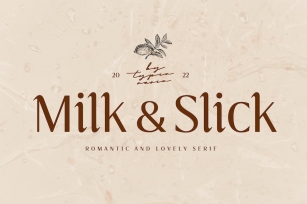 Milk and Slick - Vintage Elegant Sans Serif Font Download