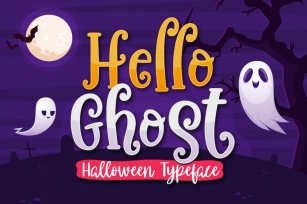 Hello Ghost a Halloween Bouncy Font Download