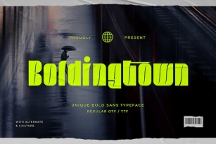 Boldingtown – Unique Bold Sans Typeface Font Download