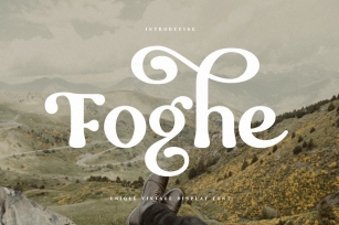 Foghe - Unique Vintage Display Font Font Download