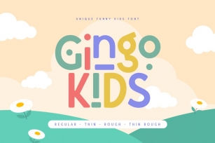 Gingo Kids - Unique Funny Kids Font Font Download