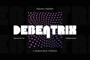 Debeatrix – A Unique Bold Typeface Font Download
