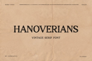 Hanoverians Vintage Font Font Download