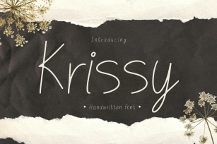 Krissy is a cute and handwritten Font Download