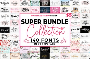 Super Bundle Collection Font Download