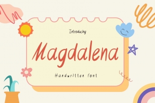 Magdalena is a cute and handwritten Font Download