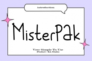 Misterpak Font Download