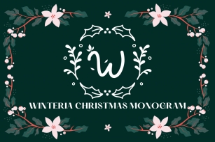 Winteria Christmas Monogram Font Download