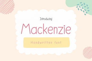 Mackenzie is a cute and handwritten Font Download