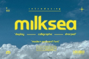 Milksea - Modern Sans Serif Font Font Download