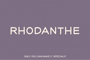 Rhodanthe Font Download