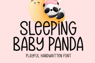 Sleeping Baby Panda Font Download