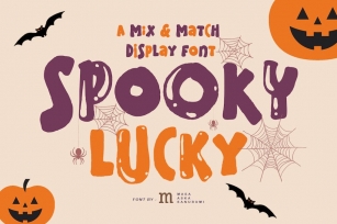 Spooky Lucky | A Mix Match Display Font Download