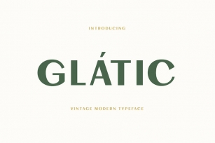 Glatic Vintage Modern Typeface Font Download