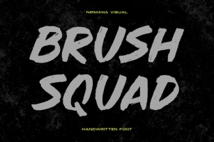 Brush Squad - Logo Font Font Download