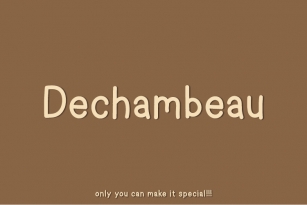 Dechambeau Font Download
