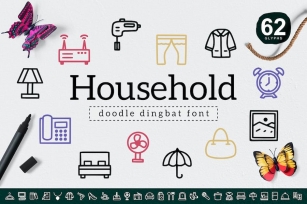 Household Dingbat Font Download