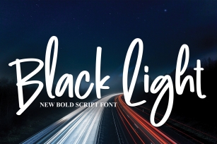 Black Light Font Download