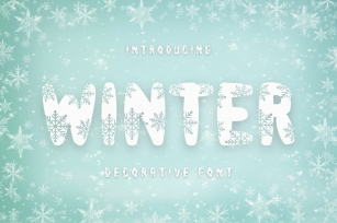 Winter is a fun decorative Font Download