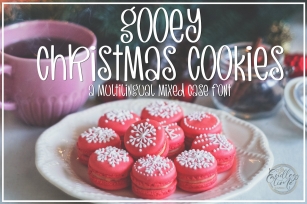 Gooey Christmas Cookies Font Download