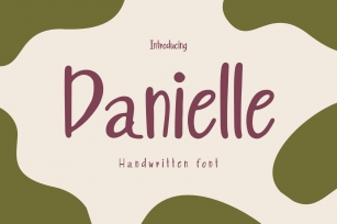 Danielle is a cute handwritten Font Download