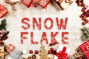 Snowflake is a fun decorative Font Download