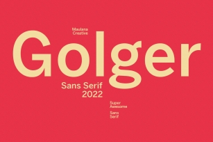 Golger Sans Serif Font Download