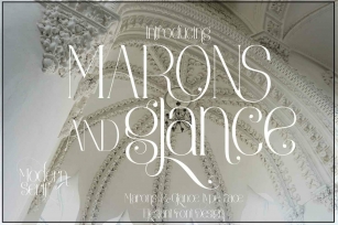Marons and Glance Font Download
