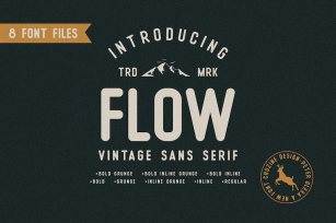 Flow Rounded Sans Family Font Download