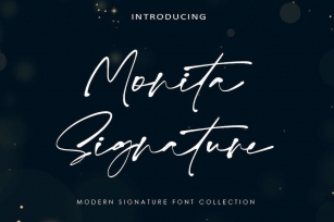 Monita Signature -  Modern Signature AM Font Download