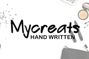 Mycreats - Handwritten Font Font Download