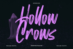 Hollow Crows Handwritten Brush Font Download
