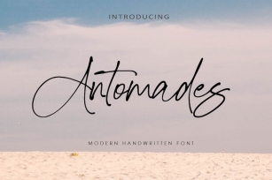 Antomades -  Modern Handwritten AM Font Download