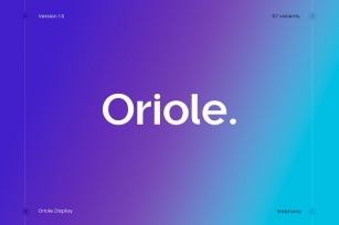Oriole Display Font Download